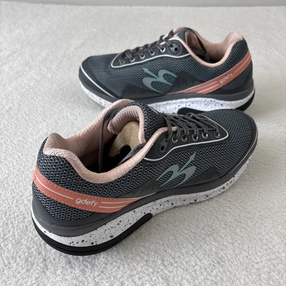 G-DEFY Womens 'Mighty Walk' Shoes Size 10.5 Gray/Pink Sneakers Comfort EUC - Picture 11 of 14
